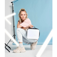 BagBase Sublimation Lunch Cooler Bag | Insulated | Carry Handle | Black & White | One Size