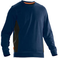 Jobman Men's Sweatshirt | Cotton Blend | Soft Durable Round Neck | Black or Navy | S-2XL