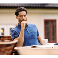 James Harvest Larkford Men's Polo Shirt | Heavyweight Polo Top | 5 Melange Colours | S-3XL
