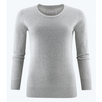James Harvest Ashland Ladies Cotton Jumper | U-Neck Knitwear | Soft Touch | 3 Colours | XS-2XL