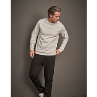 Tee Jays Men's Athletic Crew Neck Sweatshirt | Round Neck Jumper | Black or Grey | XS-3XL