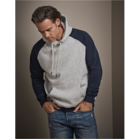 Tee Jays Men's Two-Tone Hooded Sweatshirt | Hoodie Top | Cotton Blend | 2 Colours | S-3XL