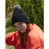 Beechfield Recycled Snowstar Beanie | Unisex | Two-Tone Pom-Pom | 4 Colours | One Size