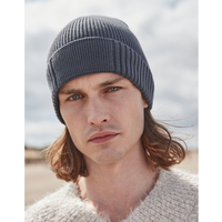 Beechfield Organic Cotton Patch Beanie | Unisex | Breathable | 4 Colours | One Size