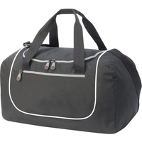 Shugon Rhodes Sports Holdall Bag | 33 Litre Duffle Weekender | Black or Black/White| One Size