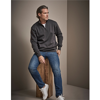Tee Jays Unisex Half Zip Sweatshirt | Soft Brushed Pullover | Pockets | 3 Colours | S-3XL