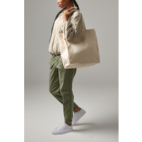 Quadra Canvas Classic Shopper | Tote Bag | 20 Litre Capacity | Natural or Black | One Size