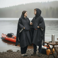 Black Waterproof Changing Robe