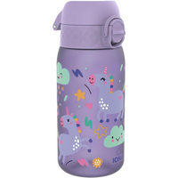 Leak Proof Kids Water Bottle, Recyclon, Purple Unicorns, 350ml (12oz)