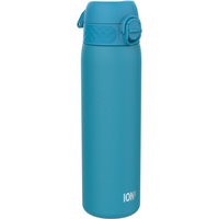 Leak Proof Slim Water Bottle, Stainless Steel, Blue, 600ml (20oz)