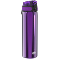Leak Proof Slim Water Bottle, Stainless Steel, Purple, 600ml (20oz)