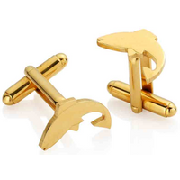 Irish Ten Pence Salmon - Cut Out Coin Cufflinks