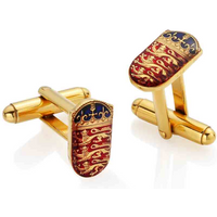 One Shilling Shield - Enamelled Coin Cufflinks