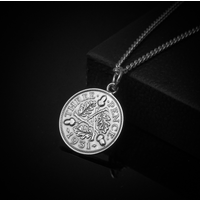 George V Threepence (1928-1936) - Acorn Design - Plated Coin Necklace