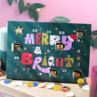 Adventskalender mit Schokolade - Merry & Bright Adventskalender mit Schokolade - Merry & Bright