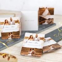 Grusskarte 10-seitig rechteckig mit goldfarbenen Klammern - 12 Stk. zu Weihnachten Grusskarte 10-seitig rechteckig mit goldfarbenen Klammern - 12 Stk. zu Weihnachten