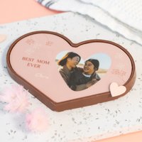 Schokoladenherz mit Foto Schokoladenherz mit Foto