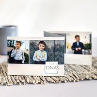 Doppelt gefaltete Grusskarte Querformat zur Hochzeit Doppelt gefaltete Grusskarte Querformat zur Hochzeit