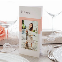 Falt-Grusskarte Panorama Hochformat zur Hochzeit Falt-Grusskarte Panorama Hochformat zur Hochzeit