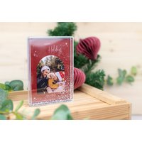 Schüttelrahmen mit silbernen Glitzer Hochformat Schüttelrahmen mit silbernen Glitzer Hochformat