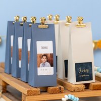 Blaue runde Geschenktüte - 12 Stk. Blaue runde Geschenktüte - 12 Stk.