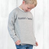 Pullover bestickt für Kinder Grau gesprenkelt 7 bis 8 Jahre Pullover bestickt für Kinder Grau gesprenkelt 7 bis 8 Jahre