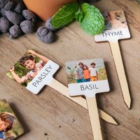 Pflanzenstecker aus Holz mit Vollfarbdruck - 12 Stk. Pflanzenstecker aus Holz mit Vollfarbdruck - 12 Stk.