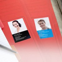 Visitenkartenaufkleber Querformat Visitenkartenaufkleber Querformat