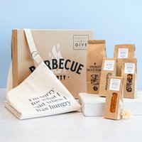 BBQ Geschenkset (Beige Grillschürze personalisiert - fair trade Baumwolle) BBQ Geschenkset (Beige Grillschürze personalisiert - fair trade Baumwolle)