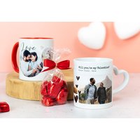 Herztasse mit Foto personalisiert Herztasse mit Foto personalisiert