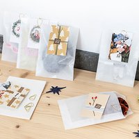 DIY-Adventskalender Set mit Tüten & schwarzen Klammern - 24 Stk. DIY-Adventskalender Set mit Tüten & schwarzen Klammern - 24 Stk.