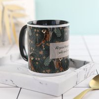 Farbige Tasse Schwarz zum Geburtstag Farbige Tasse Schwarz zum Geburtstag