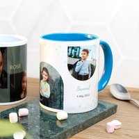 Farbige Tasse blau zum Geburtstag Farbige Tasse blau zum Geburtstag