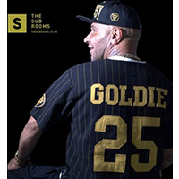 Goldie at chalk