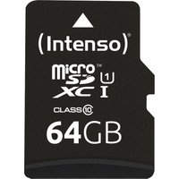 SD MicroSD Card 64GB Intenso SD-HC UHS-I retail SD MicroSD Card 64GB Intenso SD-HC UHS-I retail