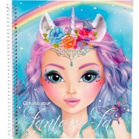 TOPModel Create Your Fantasy Face Colouring Book