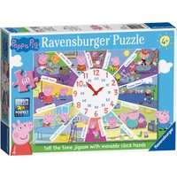 Ravensburger Peppa Pig Clock Puzzle 60 Piece Puzzle -  7.00 Ravensburger Peppa Pig Clock Puzzle 60 Piece Puzzle