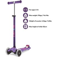 Click to view product details and reviews for Micro Scooter Maxi Deluxe Led Purple. Click to view product details and reviews for Micro Scooter Maxi Deluxe Led Purple.