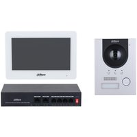 Dahua SDA-DHI-KTP04-S IP-Videogegensprechanlagen-KIT, Komplettpaket mit Außenstation und 7" PoE TFT-Touchscreen Display