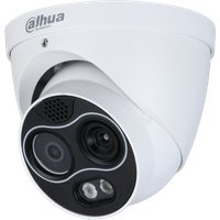 Dahua Wärmebildkamera Turret DH-TPC-DF1241P-D2F2 mit hoher Megapixel Auflösung, Thermalkamera mit Branderkennung