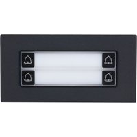 Dahua VTO4202FB-MDB4 schwarze Erweiterungsmodul mit 4-Tasten Klingel