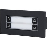 Dahua VTO4202FB-MDB4-BL schwarze 4 fach Modul mit mechanischen Tasten für IP Türstationssysteme