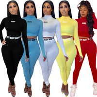 Dn8365 Shaped Tight Letter Printing Set Two Piece Set