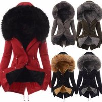 Women's Coat With Padded Collar