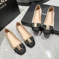 Thick Heeled Round Toed Single Shoes Women S Spring And Summer New Temperament Color Matching Shallow Mouth French Low Soft Soled