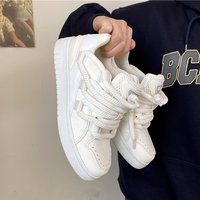 Shoes male couple niche dirty braid design bread female Instagram super hot versatile sports board shoes casual