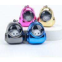 Starry Sky Glowing Astronaut Keychain Bear Backpack Trendy Exquisite Doll Couple Bag Pendant