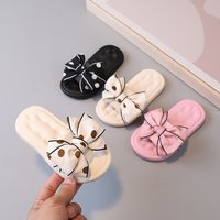 Children's Slippers Girls New Bow Princess Home Shoes Cute Soft Soled Korean Style Sandals And Slippers Wholesale