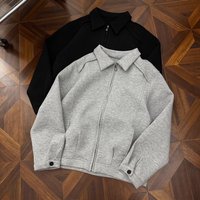  Heavyweight Cleanfit Jacket – Retro Minimalist Zipper Jacket 