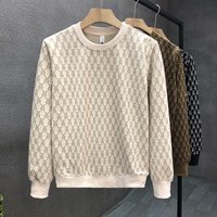 Luxury Printed Sweatshirt Men's Spring Autumn Trendy Brand Slim Long Sleeve Shirt 2024 New Men's Bottoming Shirt Top